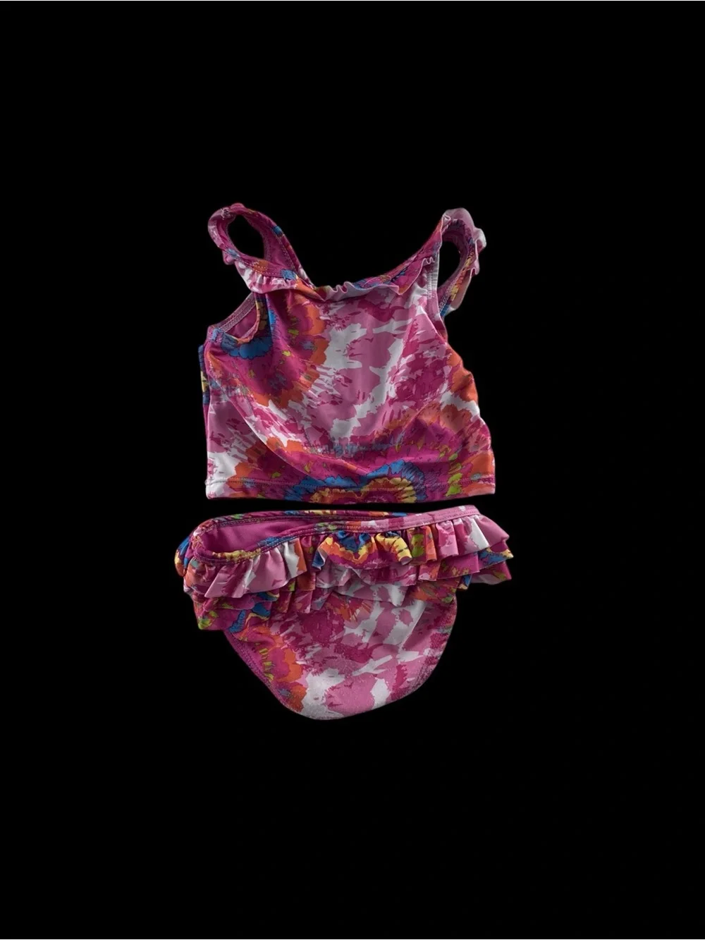 Truly Scrumptious by Heidi Klum Pink Floral Swimsuit 3t